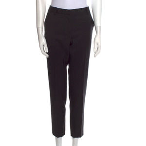 Nili Lotan 8 Tel Aviv Virgin Wool Straight Leg Dress Pants Work Career Black